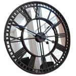 Antique Mirror Iron Roman Skeleton Wall Clock