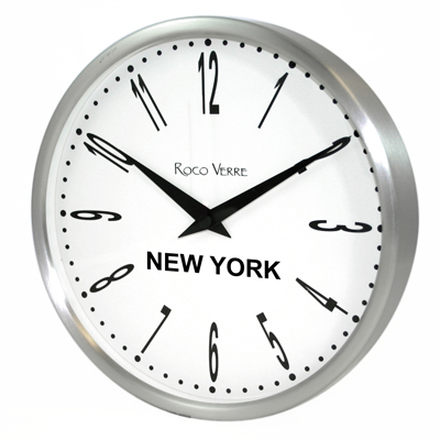 Modern Numbers Modern Classic Timezone Wall Clock