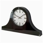  Louis Spirit Gloss Black Silver Dial Mantel Clock