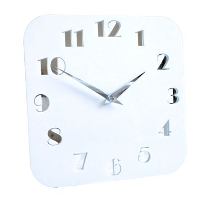 Decoish Gloss White Deco Mirror Wall Clock