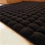 Dreamweavers Black Italian Sq Chamois Rug