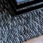 Dreamweavers Smoke Grey Chamois Cobble Rug