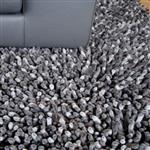 Dreamweavers Smoke Grey Chamois Spiky Rug
