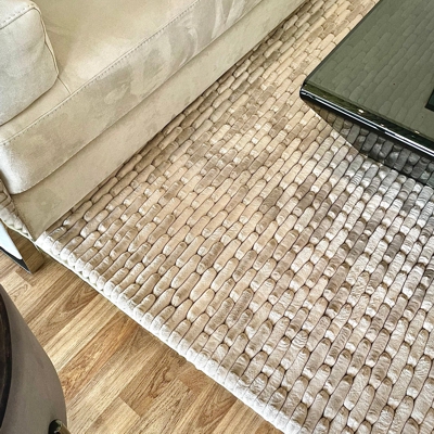 Dreamweavers Taupe Chamois Cobble Rug