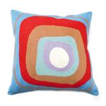 Zaida Kandinsky Elipse Blue Cream Cushion 18