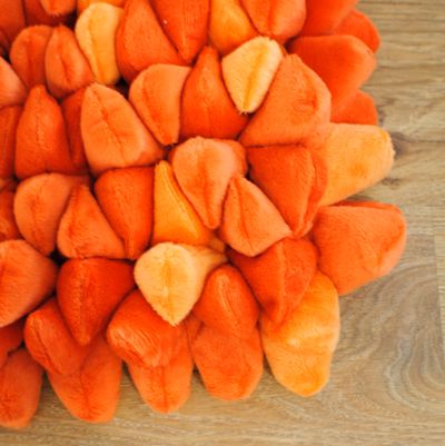 Dreamweavers Orange Chamois Pebble Rug