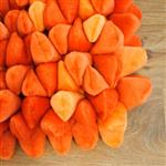 Dreamweavers Orange Chamois Pebble Rug