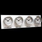 Gloss White Backboard Everyday Time Zone Clock 