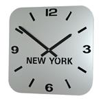 Silver Acrylic Custom Time Zone Clock Single