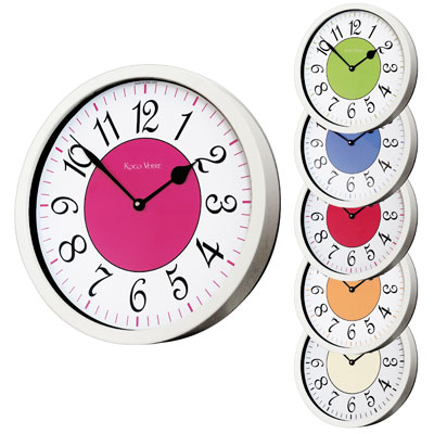 Roco Verre Modern Vintage French Wall Clock White
