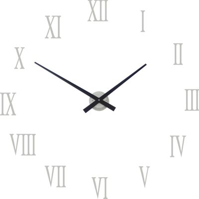 Silver Gloss Luna Hand Clock