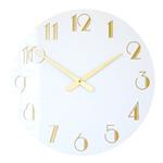 Twenties White and Gold Gloss Wall Clock