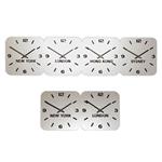 Silver Acrylic Personalised Time Zone Wall Clock