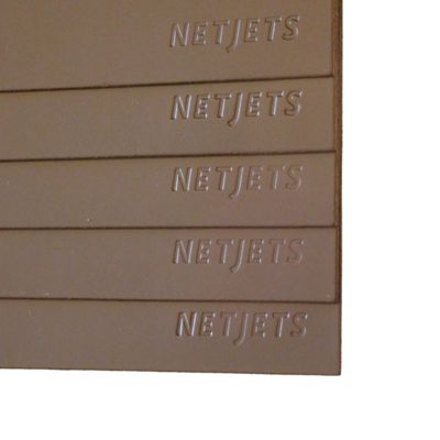 Embossed Debossed Real Leather Desk Mats Custom