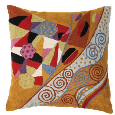 Zaida Klimt Waterfall Cushion 18”