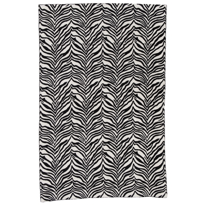 Zaida Black and White Zebra Rug