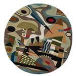 Zaida Kandinsky Abstraction Round Rug