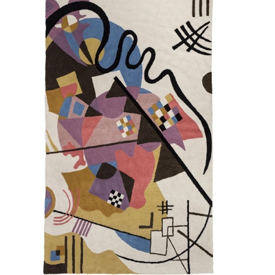 Zaida Kandinsky Blue Abstract Rug