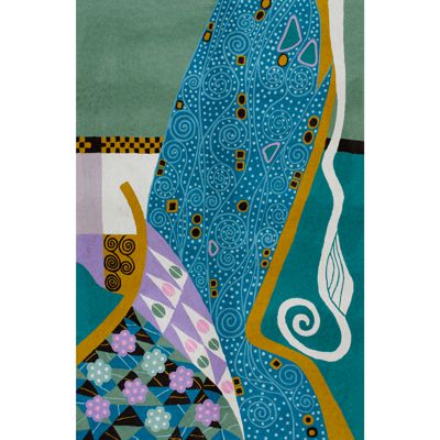 Zaida Klimt Peacock Swirl Rug