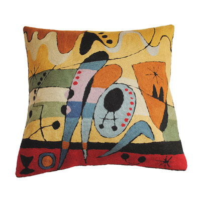 Zaida Kandinsky Red Carnival Cushion 18"