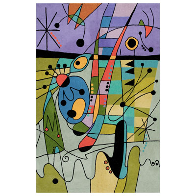 Zaida Kandinsky Purple Carnival Rug 