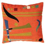 Zaida Kandinsky Orange Abstract Cushion 18