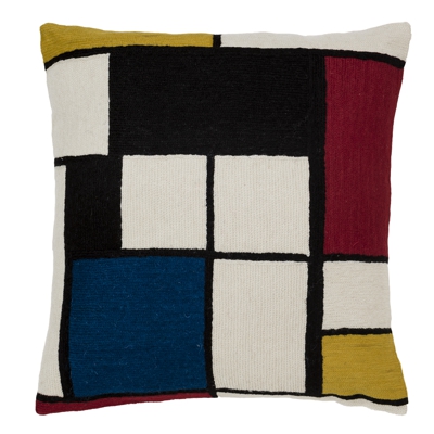 Zaida Mondrian Quadri Art Cushion 18"