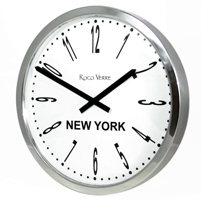 Modern Numbers Modern Classic Timezone Wall Clock