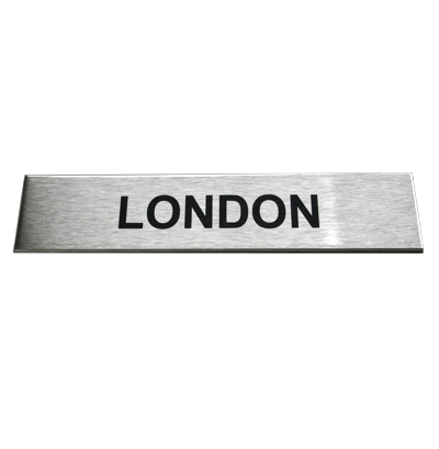 Custom Brushed Stainless Steel Sign