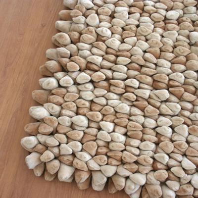 Dreamweavers Camel Chamois Pebble Rug 180cm x 122cm (6ft x 4ft)