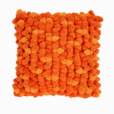 Dreamweavers Chamois Bright Pebble Cushions Orange