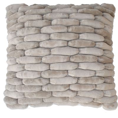 Dreamweavers Cobble Cushions All Colours Taupe