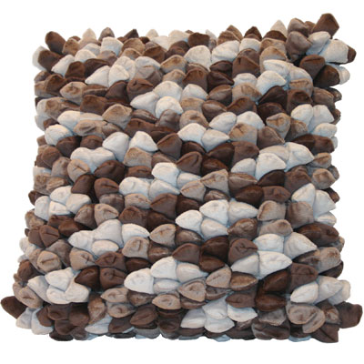 Dreamweavers NEW Chamois Pebble Cushions 45cm x 45cm (18 x 18 inches) Cappuccino