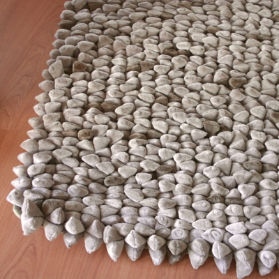 Dreamweavers Taupe Chamois Pebble Rug 180cm x 122cm (6ft x 4ft)