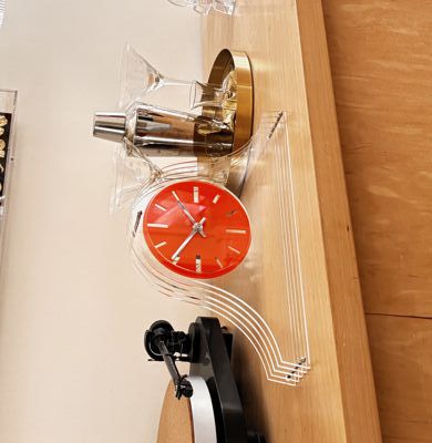 Louis Ghost Mantel Clock Red Dial H8.5 (21.5cm) x W14 (36cm) x D2.5 (6.5cm)