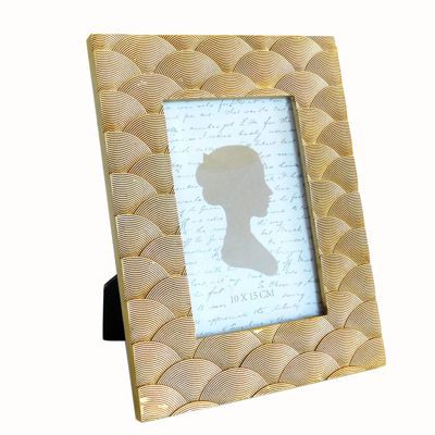 Art deco Photo Picture frames Gold fan  Photo size 4 x 6 (10cm x 15cm)