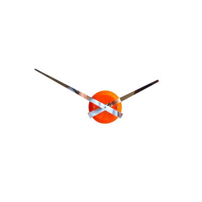 Orange Gloss Luna Hand Clock Gloss Orange Hand Clock