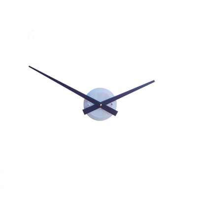 Silver Gloss Luna Hand Clock Gloss Silver Hand Clock