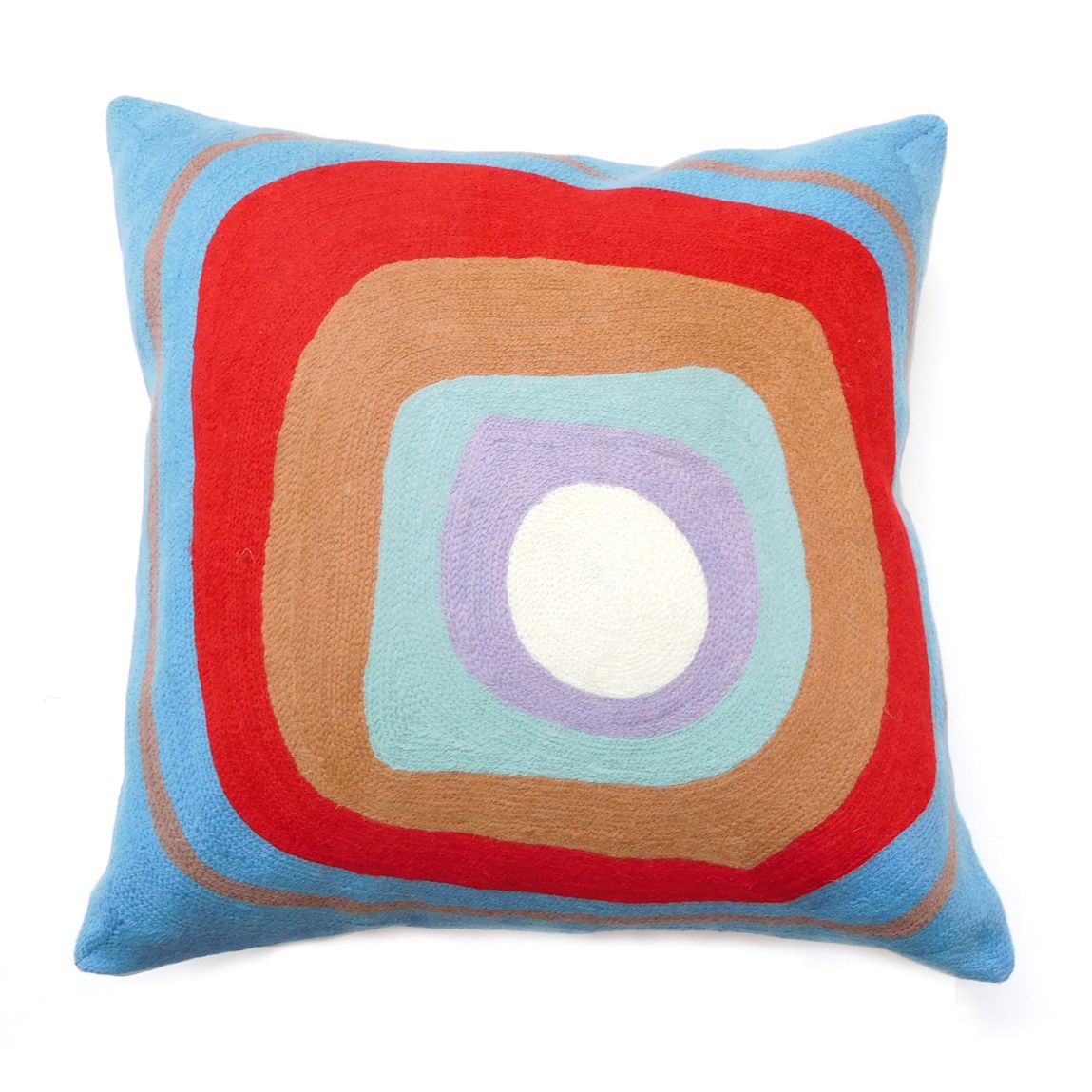 Zaida Kandinsky Elipse Blue Cream Cushion 18 45cm x 45cm (18 x 18 inches)